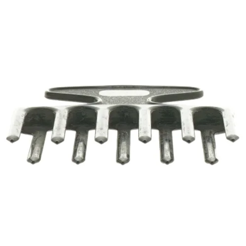 Sort hårkam (str. 13x10 cm)