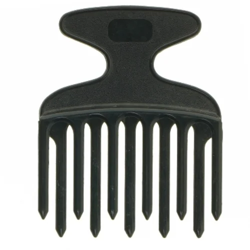Sort hårkam (str. 13x10 cm)