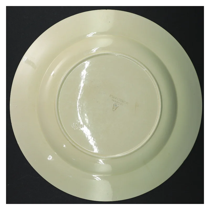 Porcelænstallerker med blomstermotiv