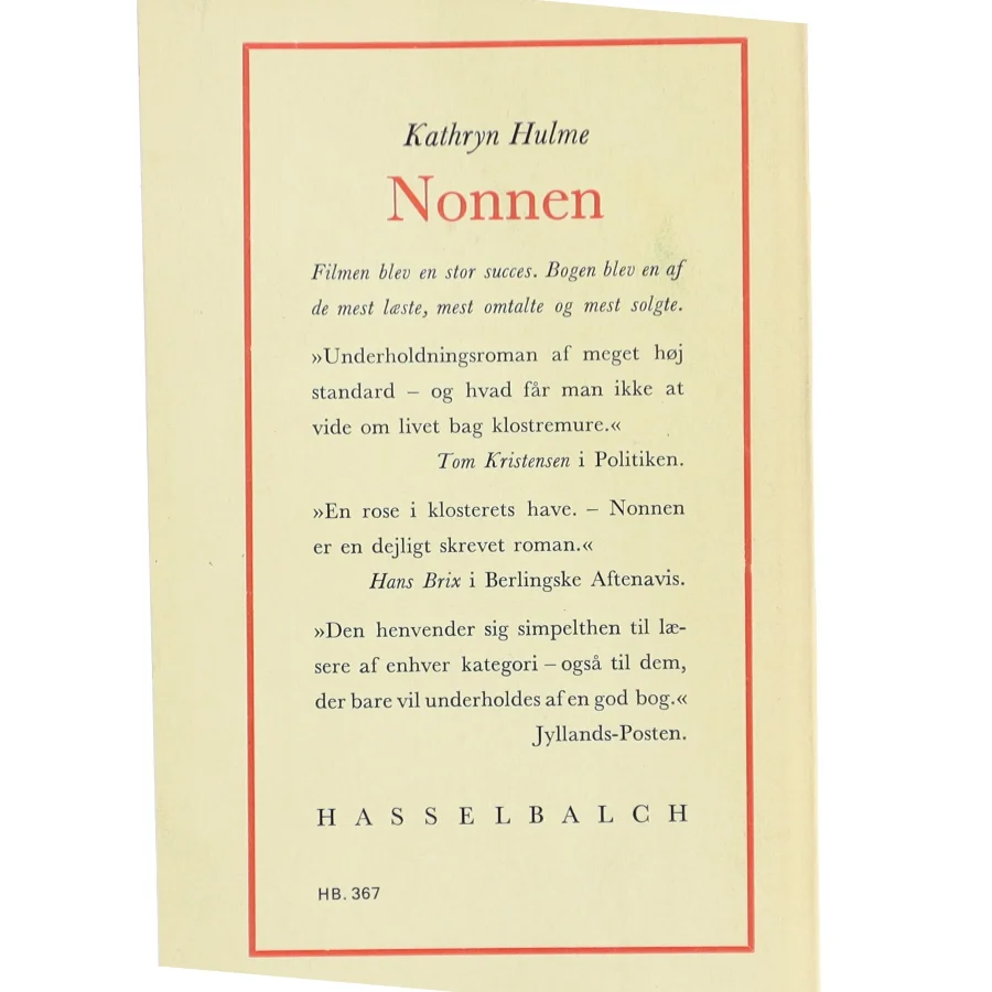 Nonnen af Kathryn Hulme fra Hasselbalch