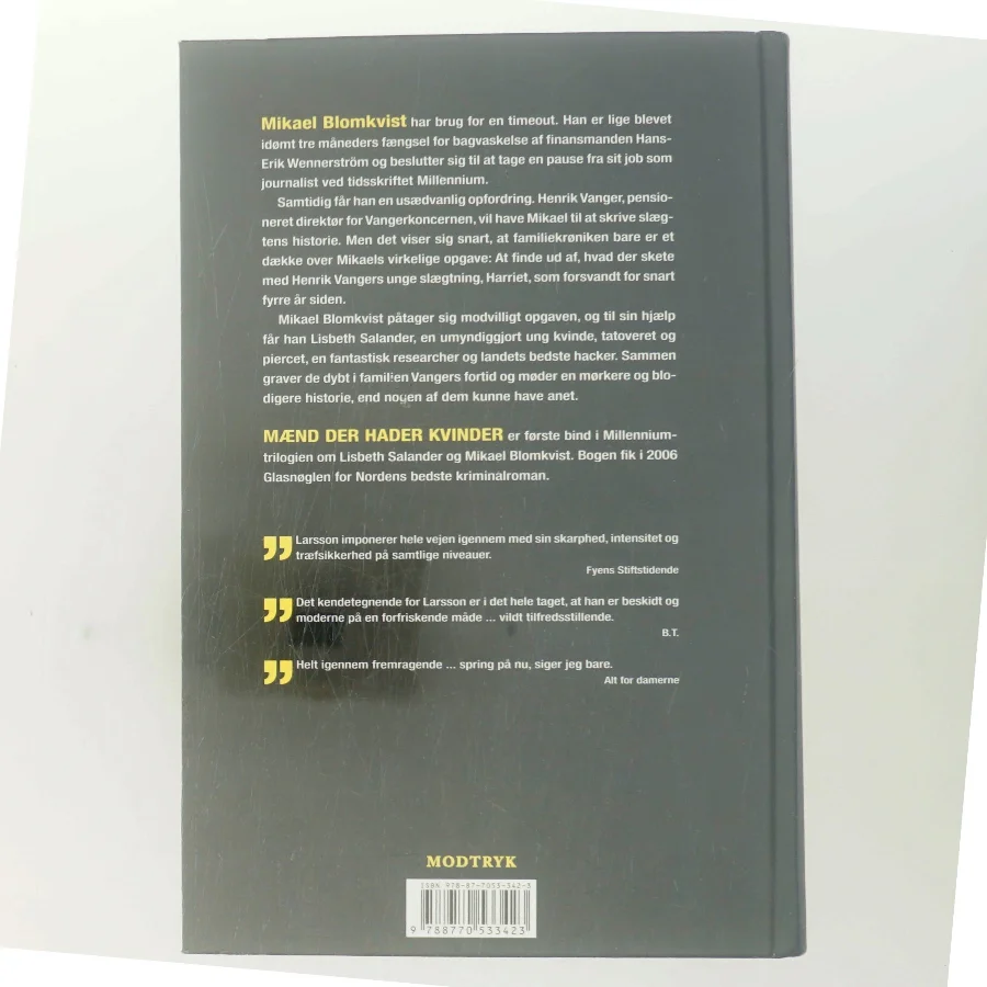 Mænd der hader kvinder af Larsson, Stig (Bog)