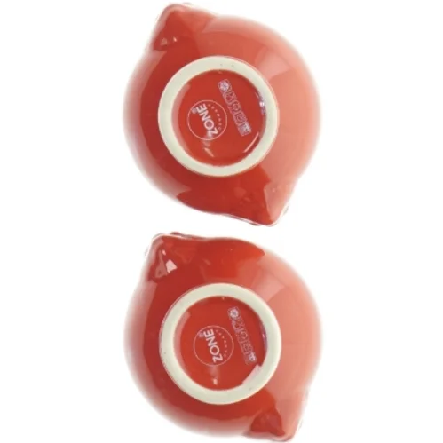 Røde Keramik Tealight Lysestager fra Zone (str. 9x7x5,5 cm)