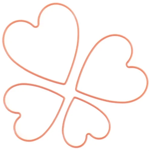 Udstiksforme til bagning, hjerteformet (str. 9x9 cm)