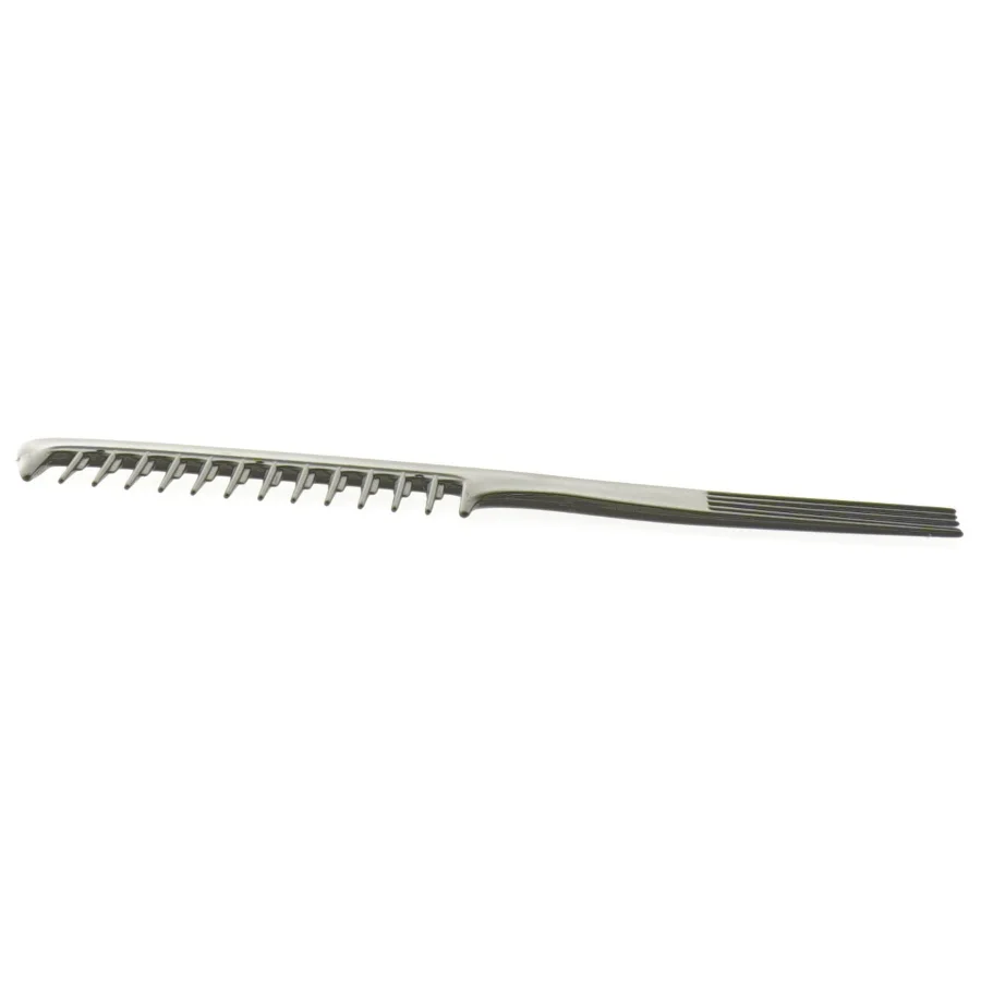 Sort dobbelt-tandet kam (str. 20 cm)
