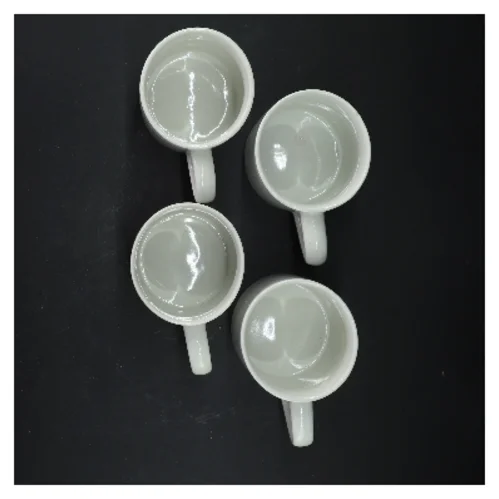 Porcelænskrus med tekst fra Matador (str. Ø 8x9 cm)