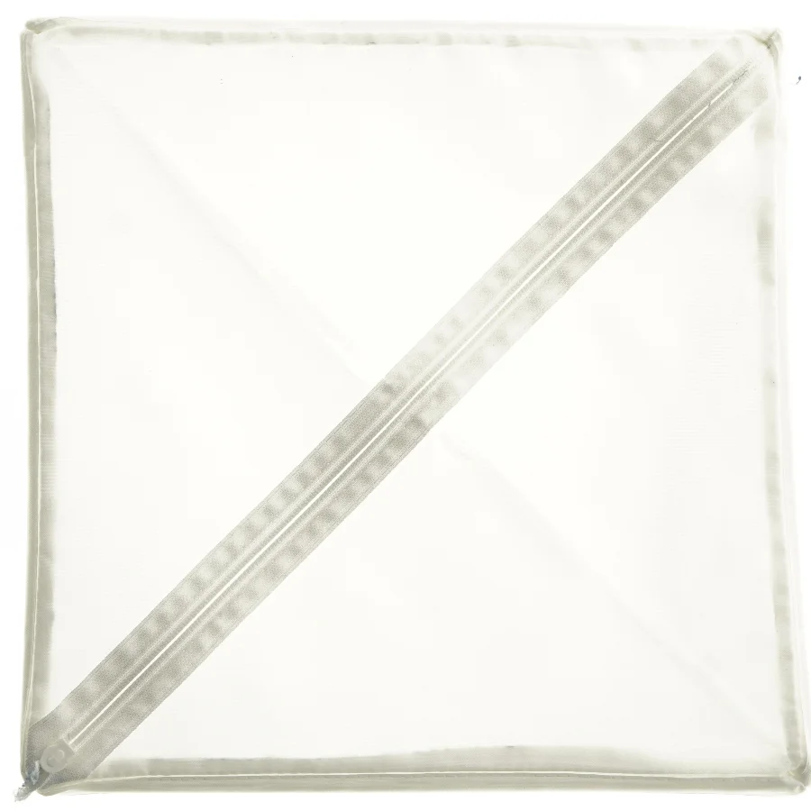 Opbevaringspose med lynlås (str. 28x28x13 cm)