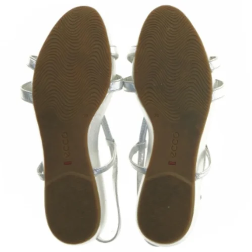 Sølvfarvede damesandaler fra Ecco (str. 39)