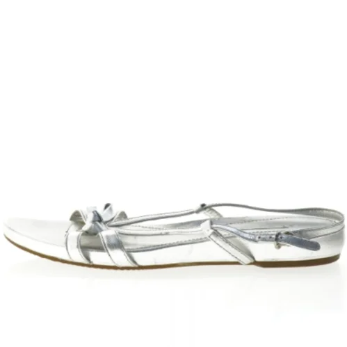 Sølvfarvede damesandaler fra Ecco (str. 39)