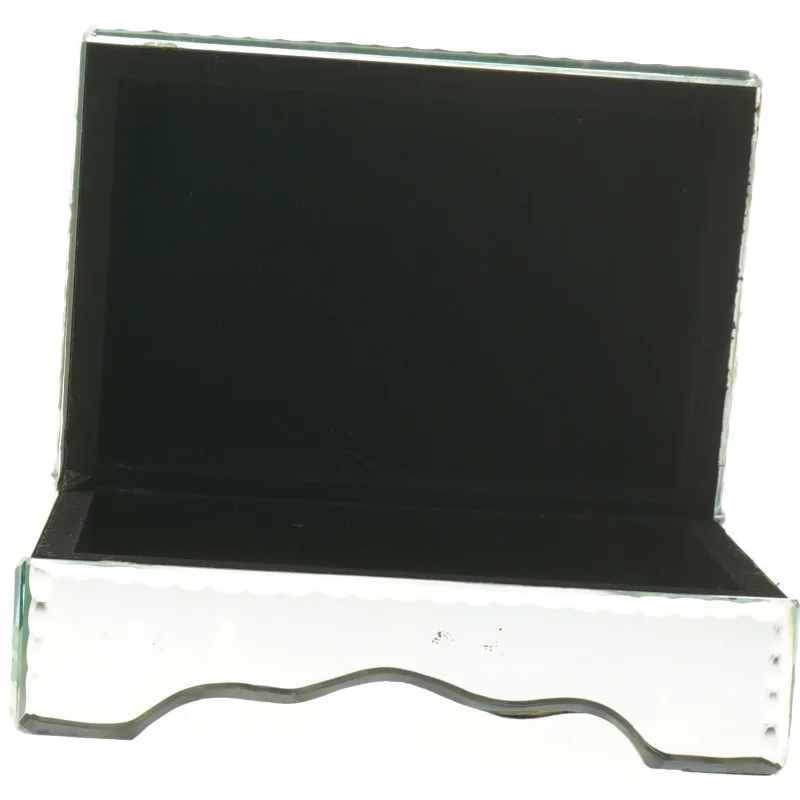 Glas smykkeæske (str. 18x13x7 cm)