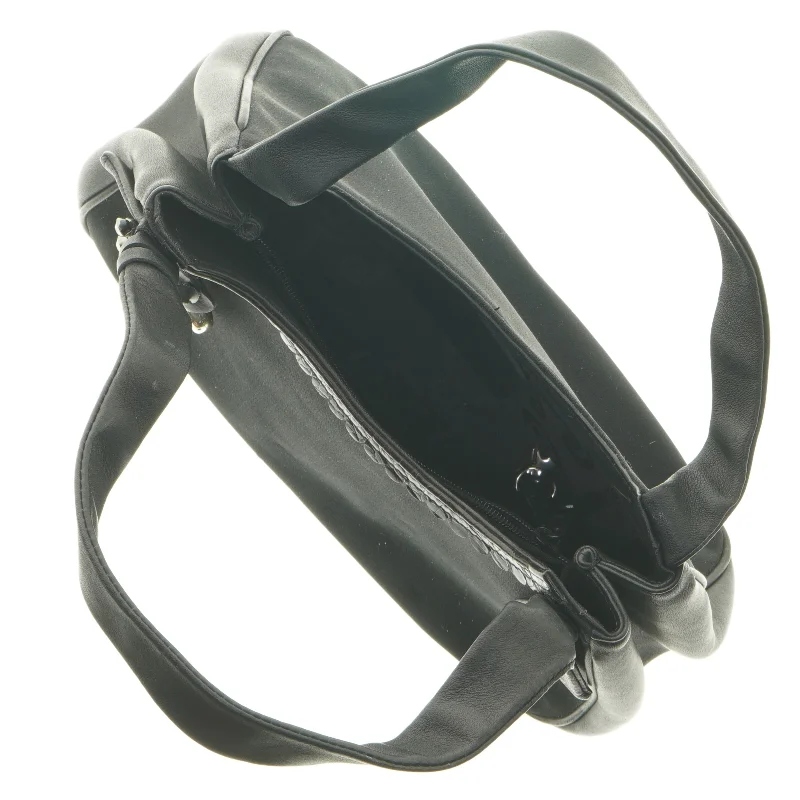 Sort håndtaske med dekoration fra Brighton (str. 18x28x12 cm)