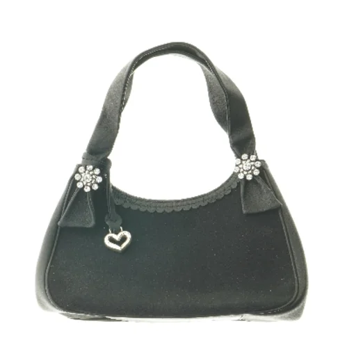 Sort håndtaske med dekoration fra Brighton (str. 18x28x12 cm)