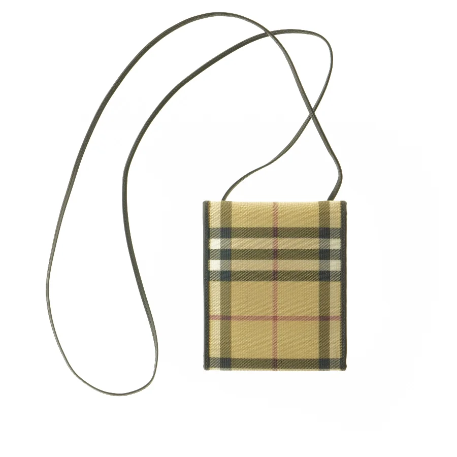 Burberry pung med ternet mønster fra Burberry (str. 14x11,5 cm)