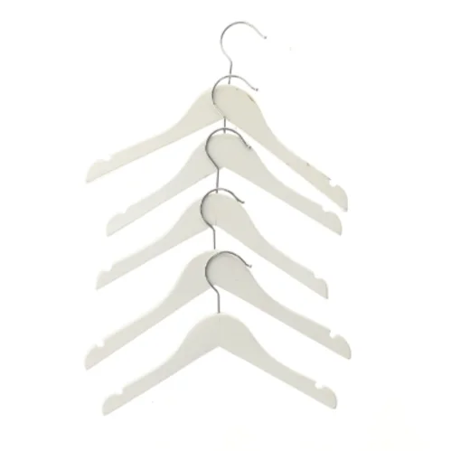 Hvide bøjler i sæt (str. 28,5 cm)