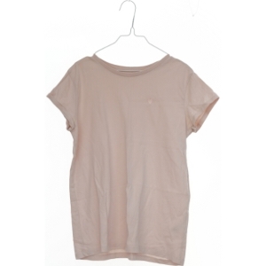 Beige T-shirt med rund hals fra H&M (str. 164)