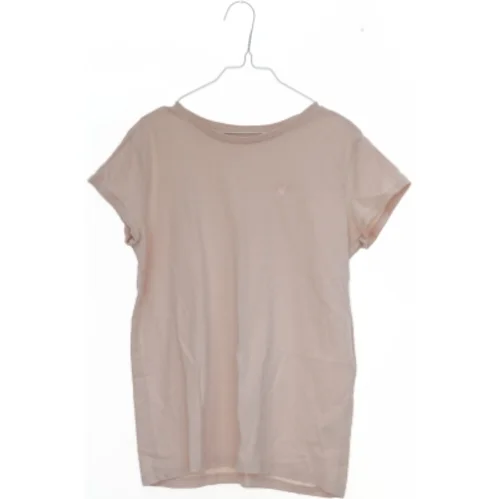 Beige T-shirt med rund hals fra H&M (str. 164)