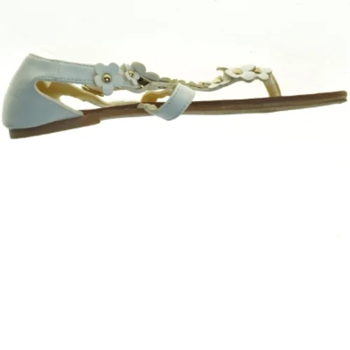 Hvide sandaler med blomsterdetaljer (str. 35)