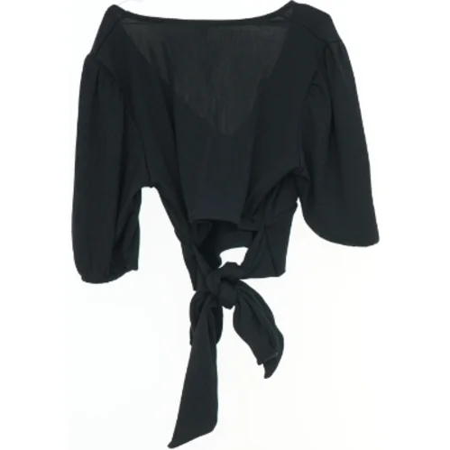 Sort bluse med knude fra Project Unknown (str. XS)