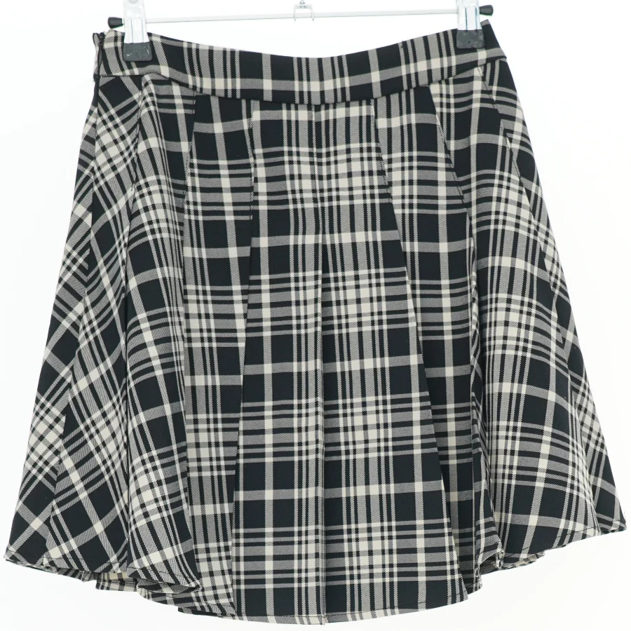 Sort og hvidternet nederdel fra Frakment (str. XS)