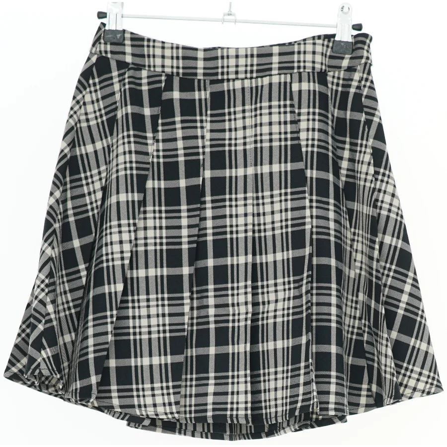 Sort og hvidternet nederdel fra Frakment (str. XS)