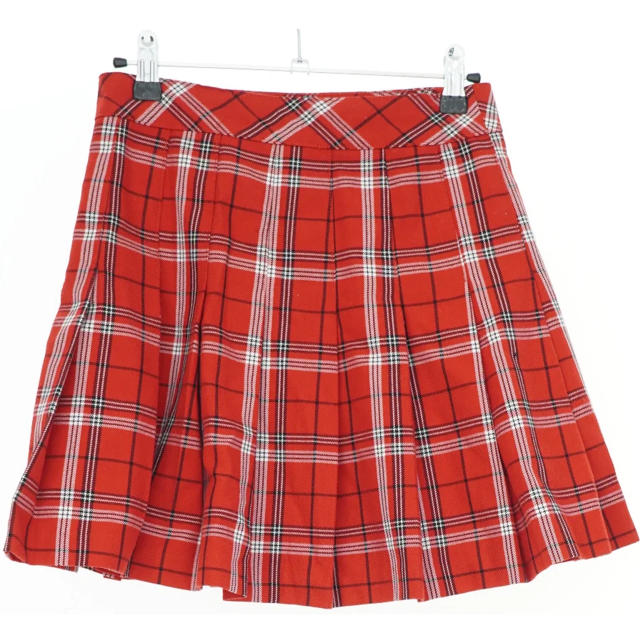 Rød ternet nederdel fra H&M (str. S)