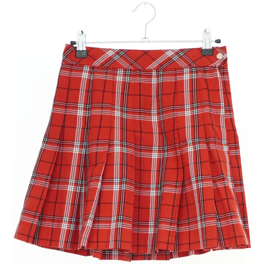 Rød ternet nederdel fra H&M (str. S)