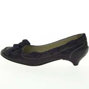 Mørkelilla ballerinasko fra Helene Steensby (str. 39)