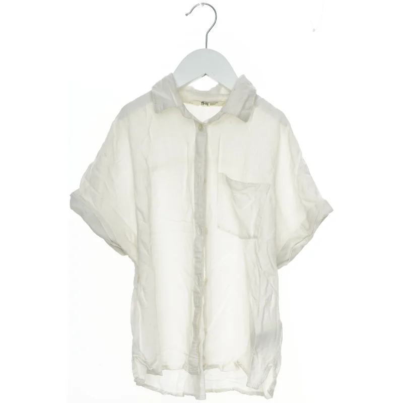 Hvid kortærmet skjorte fra H&M (str. 146)