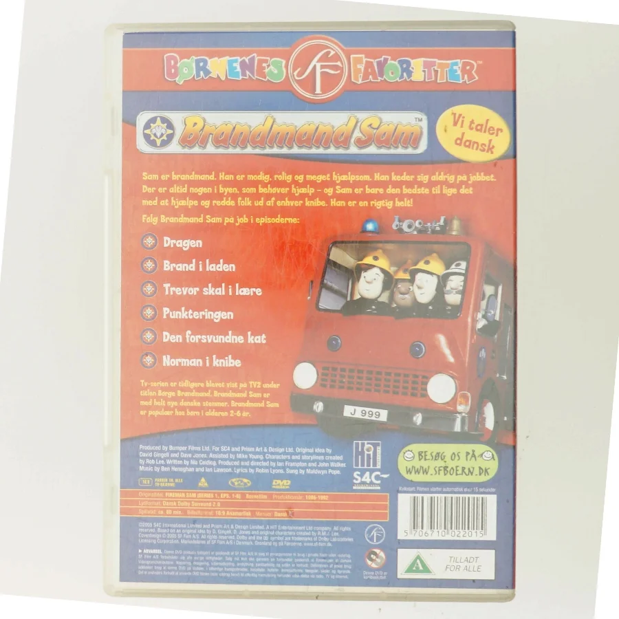 Brandmand Sam for fuld udrykning (DVD)
