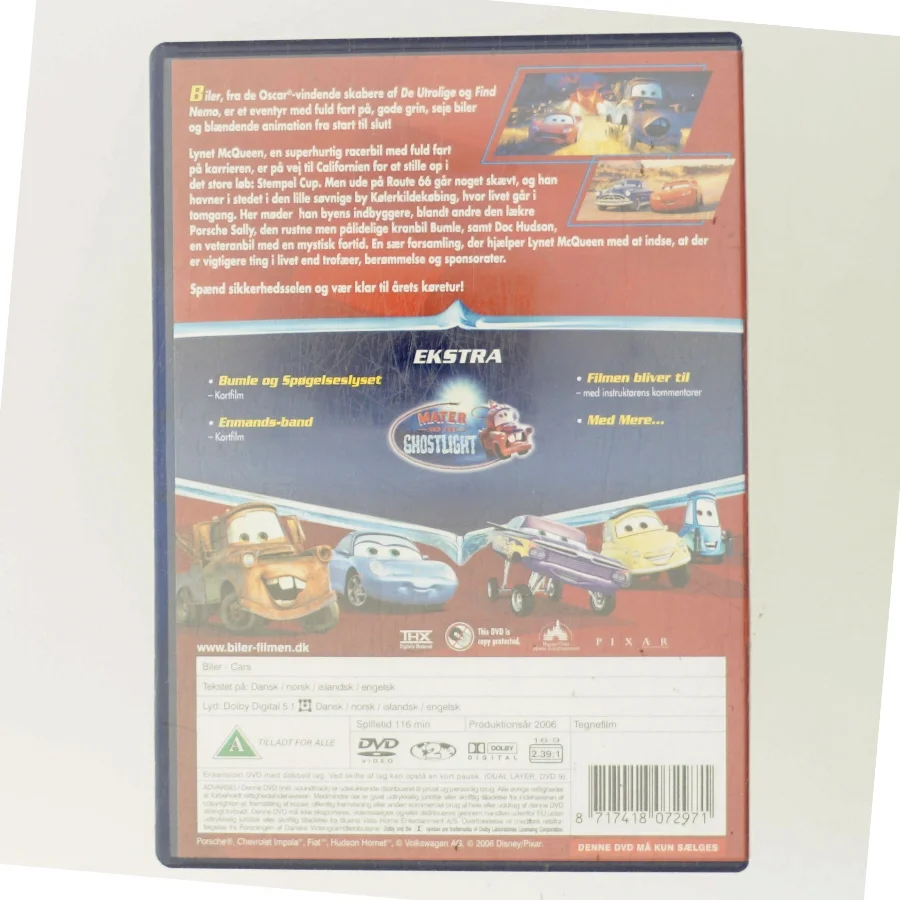 "Pixar" med Lynet McQueen (DVD)