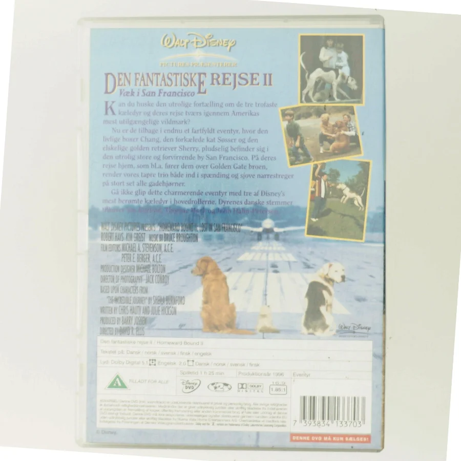 Disneys - Homeward Bound 2: Lost in San Francisco / den Fantastiske Rejse Ii: Væk med Michael J. Fox (DVD)