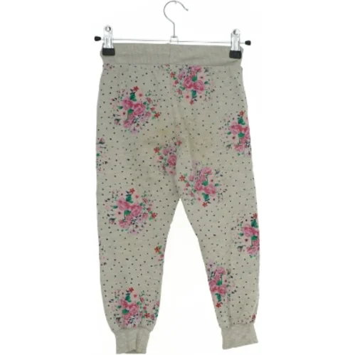 Børne sweatpants med blomsterprint fra VRS (str. 104)