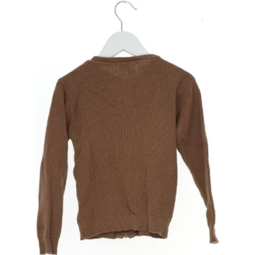 Brun cardigan med lynlås fra Friends (str. 122)