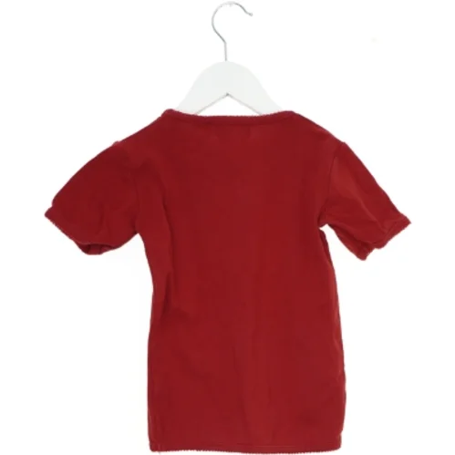 Rød kortærmet T-shirt fra Wheat (str. 116)