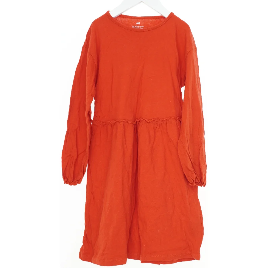 Orange langærmet kjole fra H&M (str. 122)