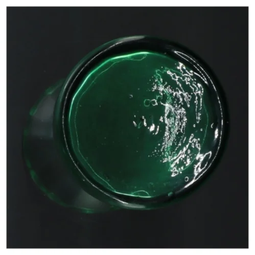 Grøn glasvase (str. H 18 cm, ø 8 cm)