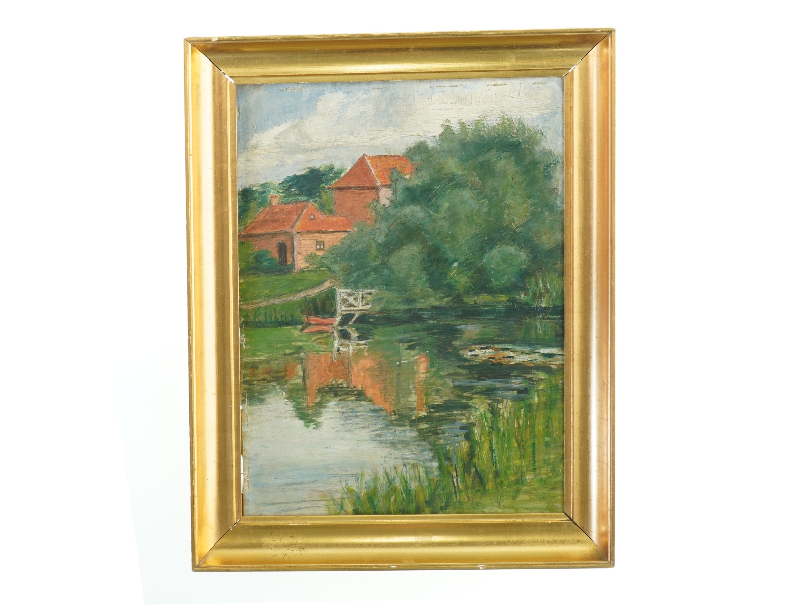 Maleri af landskab (str. 39x30 cm)