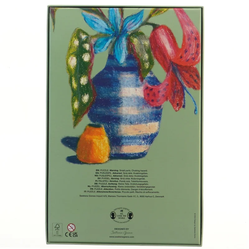 Puslespil med 1000 brikker fra Søstrene Grene (str. 1000 brikker cm)