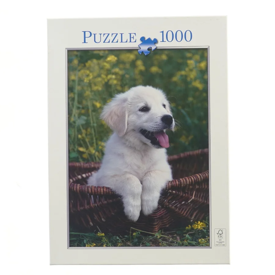 puslespil med hund (str. 1000 brikker cm)