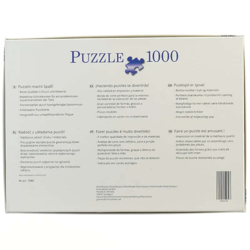 puslespil med hund (str. 1000 brikker cm)