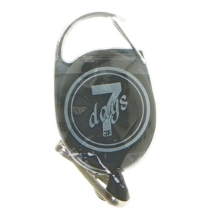 Nøglering fra 7 Days (str. 6 cm)