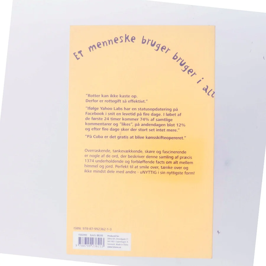 Unyttig viden af Michael Ebert (Bog)