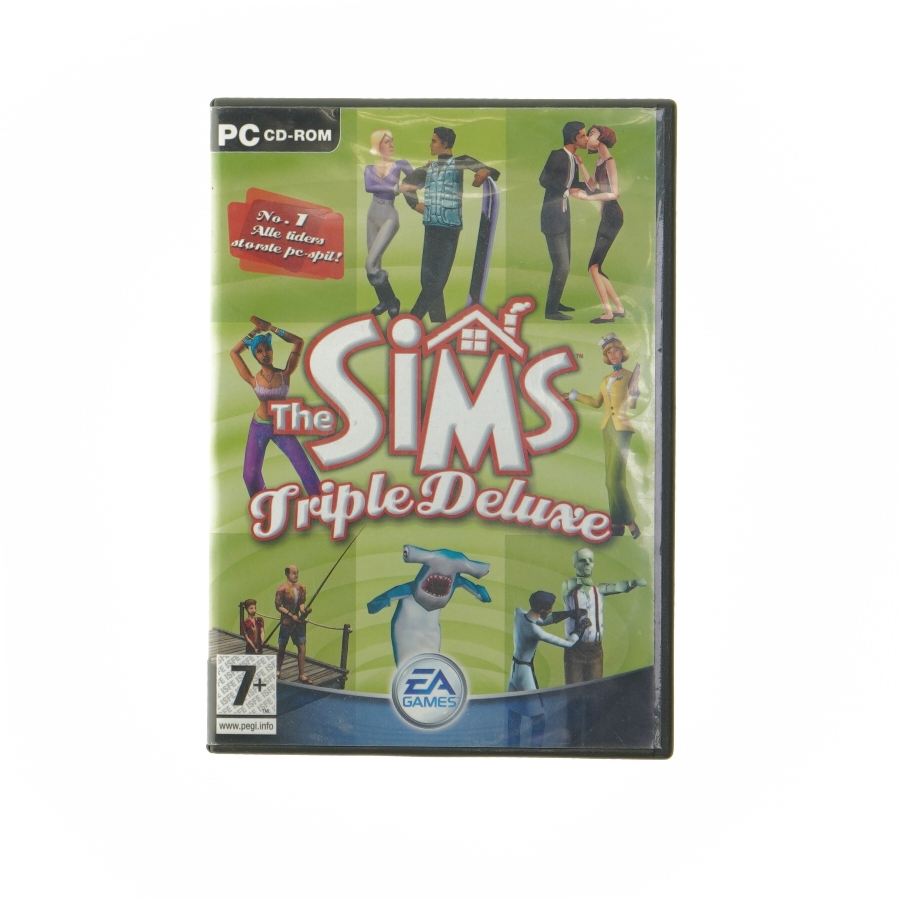 The Sims Triple Deluxe PC-spil fra Playstation