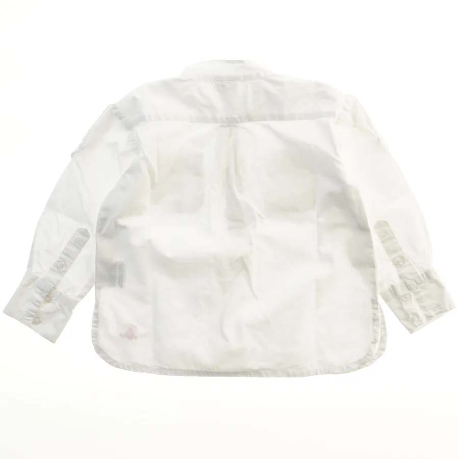 Hvid skjorte med lommer fra Krymmel (str. 98)