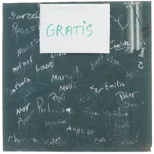 Magnetskilt med navne (str. 45x45 cm)