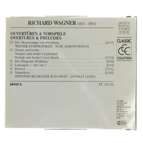CD med Richard Wagner: Ouvertures & Preludes