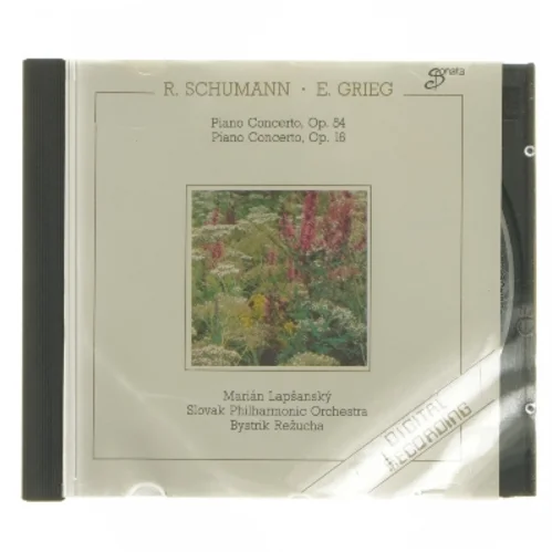 CD med pianokoncerter af Schumann og Grieg