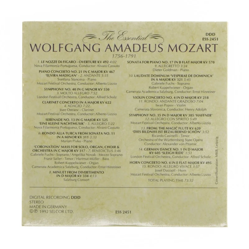 Mozart musik CD