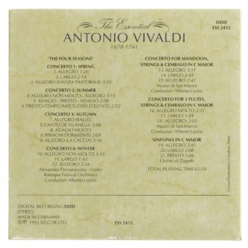 Vivaldi CD: The Essential