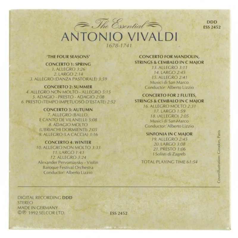 Vivaldi CD: The Essential
