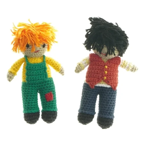 Hæklede dukker (str. 2 stk 16 cm)
